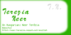terezia neer business card